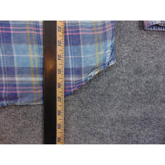 Tommy Bahama Shirt Mens‎ Large Blue Plaid Long Sleeve - Picture 6 of 8